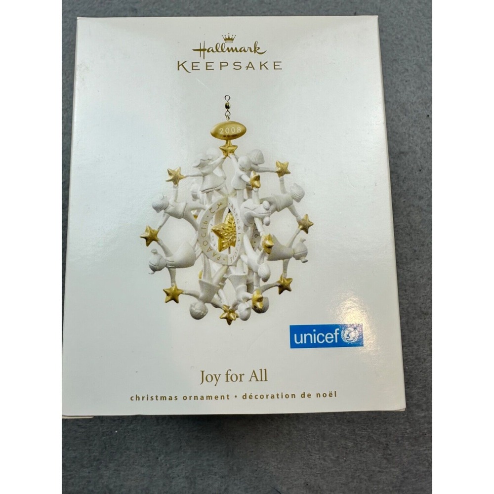 NIB! Joy for All Unicef 2008 Hallmark Keepsake Christmas Tree Ornament